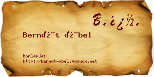 Bernát Ábel névjegykártya